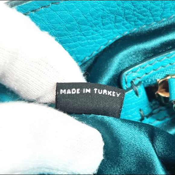 MIUMIU Handbag RN0757 2way Vitello Caribbean leather Women 100% Authentic - Picture 10 of 12